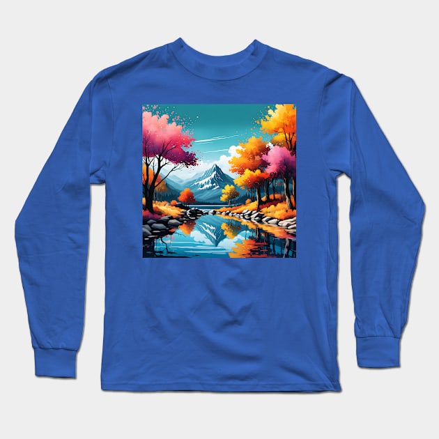 Landscape Long Sleeve T-Shirt by Sobalvarro